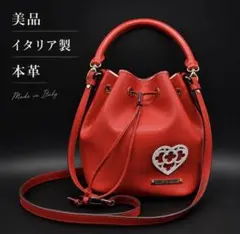美品 GIULIETTA VERONA 本革 2WAY 巾着バッグ イタリア製のサムネイル