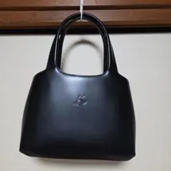 美品【キタムラ】kitamura フォーマルハンドバッグレザーブラックお受験