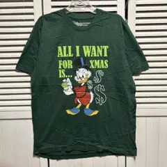 Disney スクルージ Tシャツ グリーン L