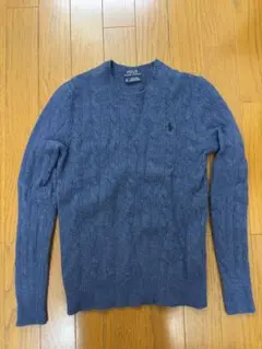 Polo Ralph Lauren ネイビー ケーブルニットセーター　XS