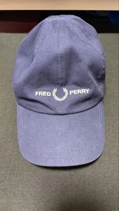 FRED PERRY ネイビーキャップ ONE SIZE