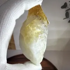 天然石 シトリン 原石 ラフカット 120g