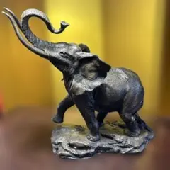ブルンズ像，金属工芸，置物，象，インテリア，金工