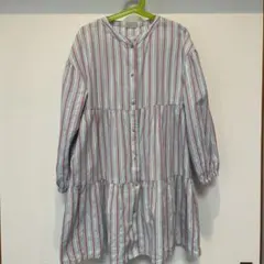 BREEZE ストライプ長袖ワンピース 130