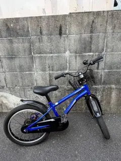 DUALLY 子供用自転車 18インチ 青 バスケット付き - メルカリ
