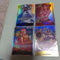 ワンピースカード★SRルッチ、エネル、コアラ、レベッカ 4枚セット★管理Ｏ-天5