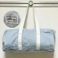 吉田カバン ポーター エッセンシャルデザイン コラボ デニム ダッフルバッグのサムネイル