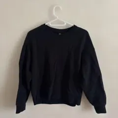 UNIQLO 黒 トレーナー Sサイズ
