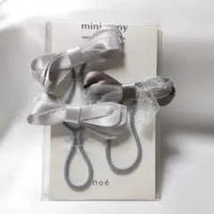minimini リボンヘアゴム 3個セット★ヘアアクセサリー No.f59
