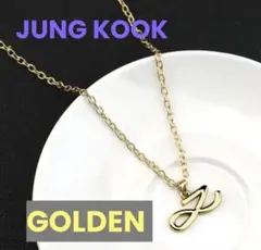 BTS ジョングク GOLDEN ロゴモチーフネックレス