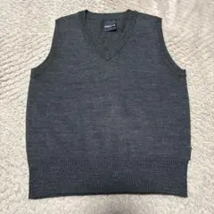 COMME CA ISM グレー Vネックベスト 110