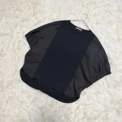 Droite lautreamont 異素材切替 パフスリーブ カットソー 黒のサムネイル