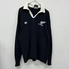 日本製】Canterbury オールブラックス ラガーシャツ - メルカリ