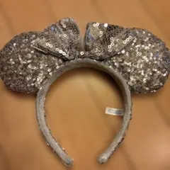 ディズニー カチューシャ スパンコール シルバー