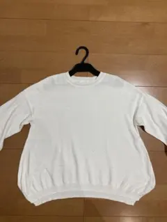 ヒロコビス、ラメ入りホワイトニット綿、春