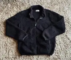 西松屋　エルフィンドール　キッズ　男女兼用　フリースジャケット黒　160サイズ