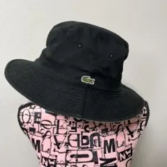 ラコステ　LACOSTE リバーシブルバケットハット　プロゴルファーサイン入りのサムネイル