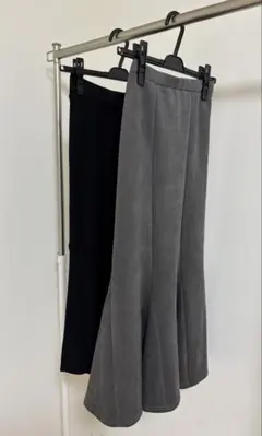 2枚セット】GRL グレイルマーメイドロングスカート まとめ売りニットスエード