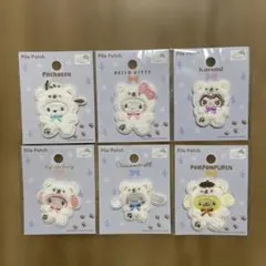 サンリオスノー パイルワッペン 6点セット