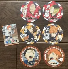 【ハイキュー】アニメイトカフェ　コースター　しおり　8枚セット　まとめ売り