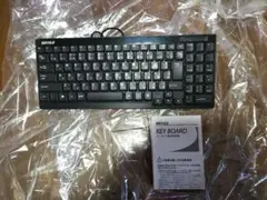 BUFFALO USB接続 有線スリムキーボード ブラック 中古