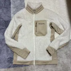 Columbia フリースジャケット ホワイト・ベージュ