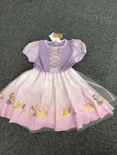 ラプンツェル ワンピース 半袖 litte ディズニー　しまむら