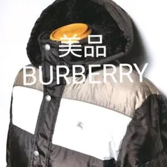 ax37. BURBERRY BLACK LABEL ダウンジャケット 茶色