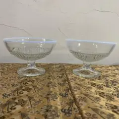 レトロな氷コップ2個セット