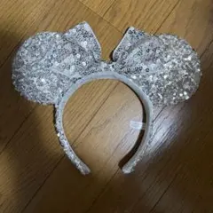 ディズニー カチューシャ スパンコール シルバー