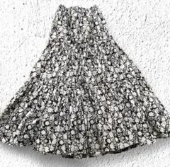 ジャーナルスタンダード レリューム　コットンボイル　クリンクルティアードスカート