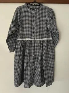 アプレレクールチェック柄 長袖ワンピース 140新品