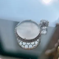 天然ミャンマー産本翡翠 シルバー925 円牌ペンダントトップ