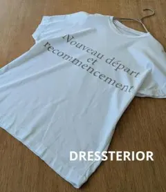 【極美品】ドレステリア ロゴフレンチスリーブTシャツ ホワイト 白 サイズ34のサムネイル