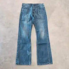 リーバイス527 Levis W32 フレアデニム 青 古着 ブーツ 20249