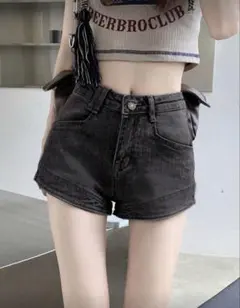 shein デニムショートパンツ