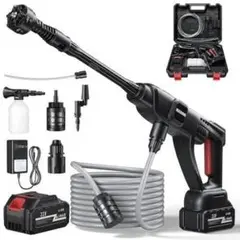 高圧洗浄機 コードレス 充電式　バッテリー式 洗車機 123