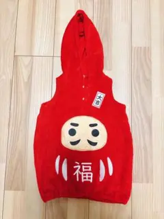 美品 わんちゃん 福だるまウェア 服 犬服 1号 小型犬用 赤 - メルカリ