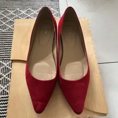 パンプス　赤　menue