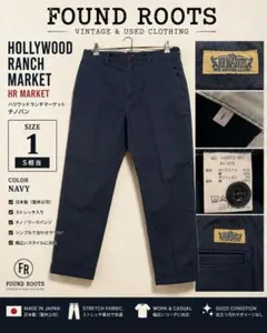 HOLLYWOOD RANCH MARKET チノパン ネイビー サイズ1のサムネイル