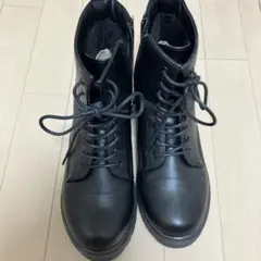 アースミュージック&エコロジー ショートブーツ　黒　Lサイズ