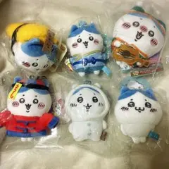 ハチワレ　ぬいぐるみマスコット6点セット