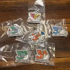 ポケモン 30周年 メタルチャームマスコット　6点　セミコンプ　ガチャ