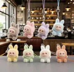 LABUBU ラブブ ぬいぐるみキーホルダー 8個セットセール - メルカリ
