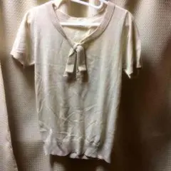 美品！a.v.v standard♪リボン付半袖ニット