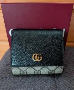 GUCCI/グッチ GGスプリーム ビー 蜂プリント 二つ折り財布 美品 - メルカリ