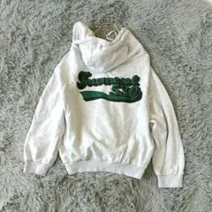 WEGO ウィゴー ジップアップ パーカー グレー ワッペン M ユニセックス