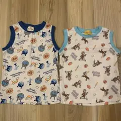 アンパンマン おさるのジョージ タンクトップ 2枚セットのサムネイル