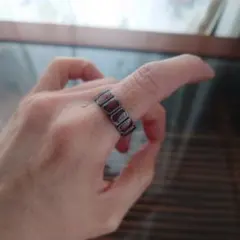 ヴィンテージシルバーカラー リング　約15号