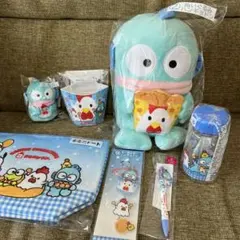 新品★サンリオくじ　からあげクン コラボ第3弾　ハンギョドン　７点　ぬいぐるみ